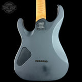 Back of Used Schecter Sunset 24-7 USA Custom Shop Trans Black Pearl.