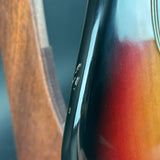 Wear on side of Used 2008 Fender American Vintage '62 Precision Bass Sunburst.