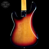 Back of Used 2008 Fender American Vintage '62 Precision Bass Sunburst.