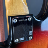 Wear on back of Used 2008 Fender American Vintage '62 Precision Bass Sunburst.