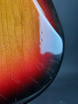 Wear on back of Used 2008 Fender American Vintage '62 Precision Bass Sunburst.