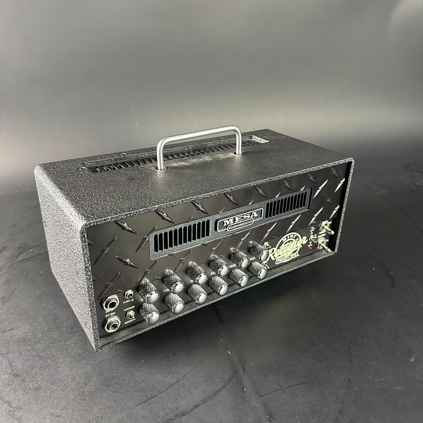 Front angle of Used Mesa Boogie Mini Rectifier 25w Head.