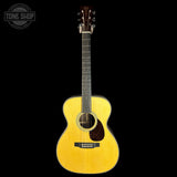 Full front of Used Martin Custom Shop OM-28 Adirondack / Wild East Indian Rosewood.