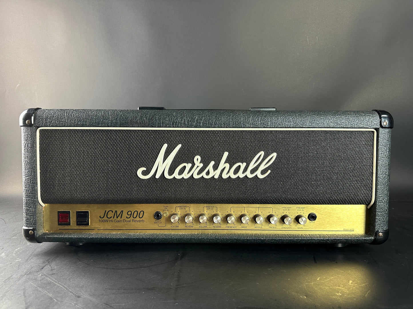 Front of Used Marshall JCM900 4100 100w.