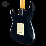 Back angle of Used 1988 MIJ Squier Black.