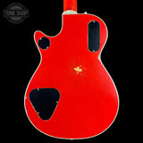 Back of Gretsch USA Custom Shop 1959 Penguin Relic Western Red.