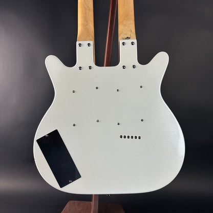 Back of Used Danelectro Double Neck 6/12 White.