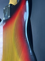 Scratches on back of Vintage 1974 Fender Mustang 3 Color Sunburst.