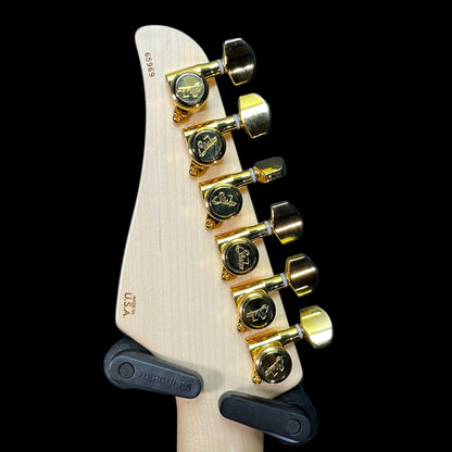 Back of headstock of Used 2021 Suhr Standard Legacy 01-LTD-0032 Black w/Case TFW2650q