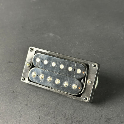 Guitar pickup on a gray background