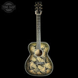 Full front of Martin Custom Shop M Paisley Ember Burst.
