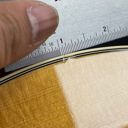 Ding on front of Used 2019 Taylor 214ce-K DLX Natural w/Case TFW2647