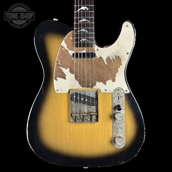 Front of Used 2010 Rebel Relic T-Style Sunburst.