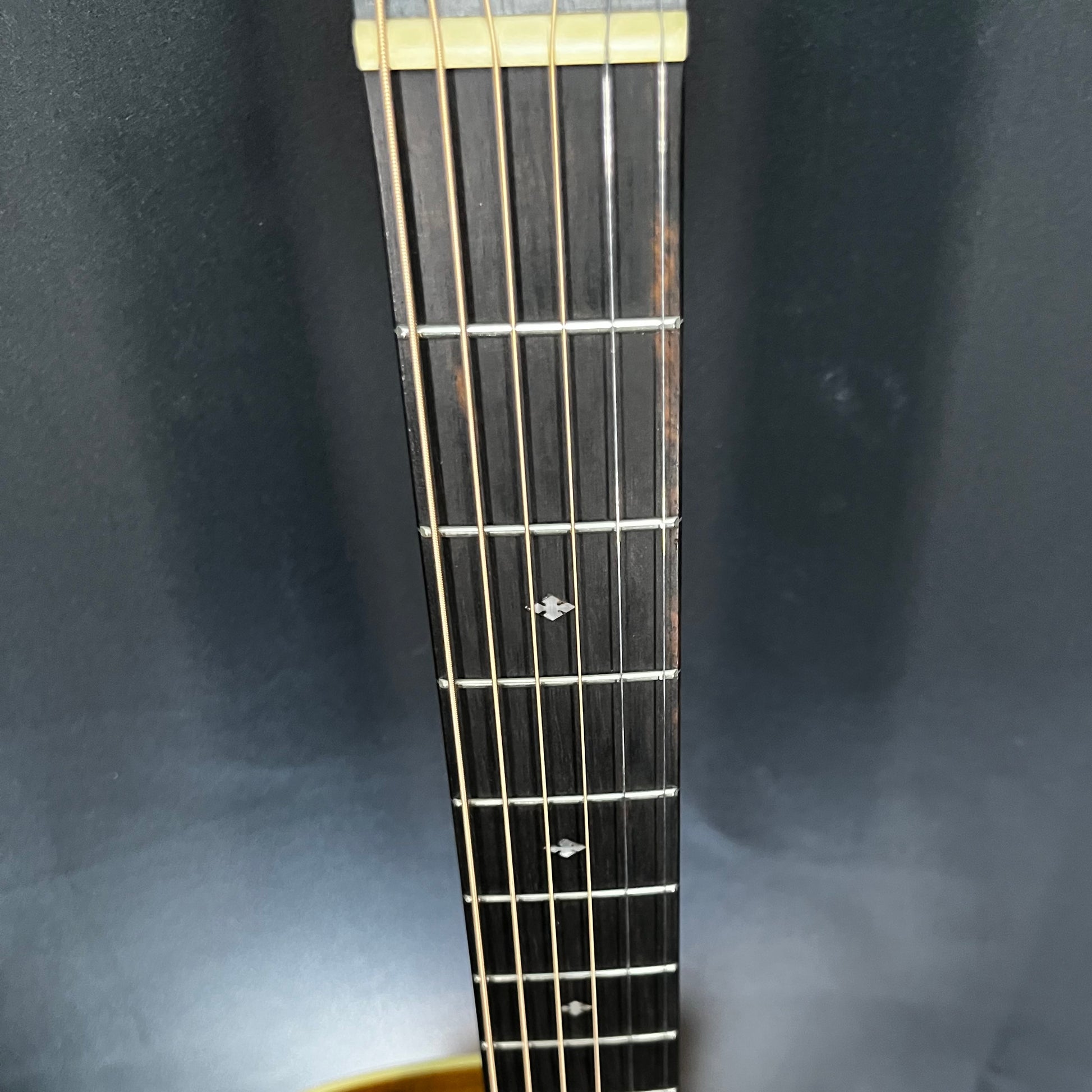 Fret board of Used 2019 Taylor 214ce-K DLX Natural w/Case TFW2647