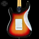 Back of Vintage 1974 Fender Stratocaster Sunburst.