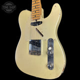 Front angle of Used 2010 Rebel Relic T-Style Blonde.