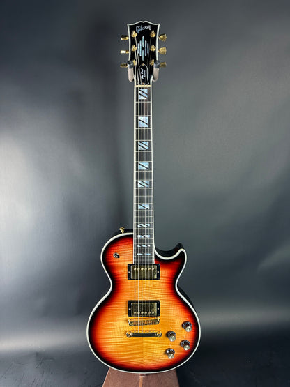 Full front of Used Gibson Les Paul Supreme Fireburst.