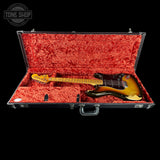 Vintage 1979 Fender Stratocaster Hardtail Sunburst w/non-original case in case.