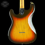 Back of Vintage 1979 Fender Stratocaster Hardtail Sunburst w/non-original case.