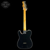 Full back of Used Fender Custom Shop 1960 Tele Custom Journeyman Relic Black w/ Matching Headstock.