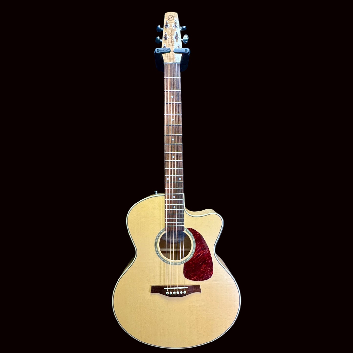 Front of Seagull acoustic guitar