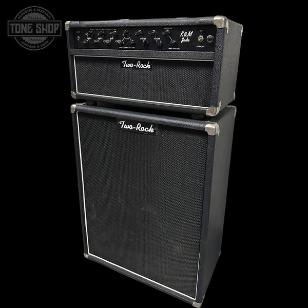 Front angle of Used Two Rock / K&M Jade 50w Guitar Amp w/ Matching 2x12 Cabinet.