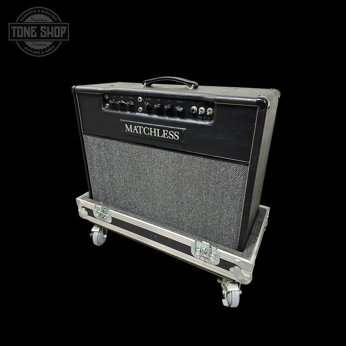 Front angle of Used Matchless DC-30 2x12 Guitar Combo.