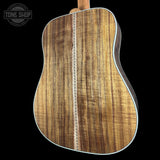 Back angle of Gibson Hummingbird Elegant Koa Honey Burst.