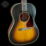 Front angle fo Used Gibson 1942 LG2 Custom Sunburst.