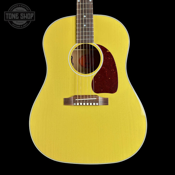 Front of Gibson Custom Made 2 Measure J-45 All Mahogany TV Yellow LR Baggs VTC.