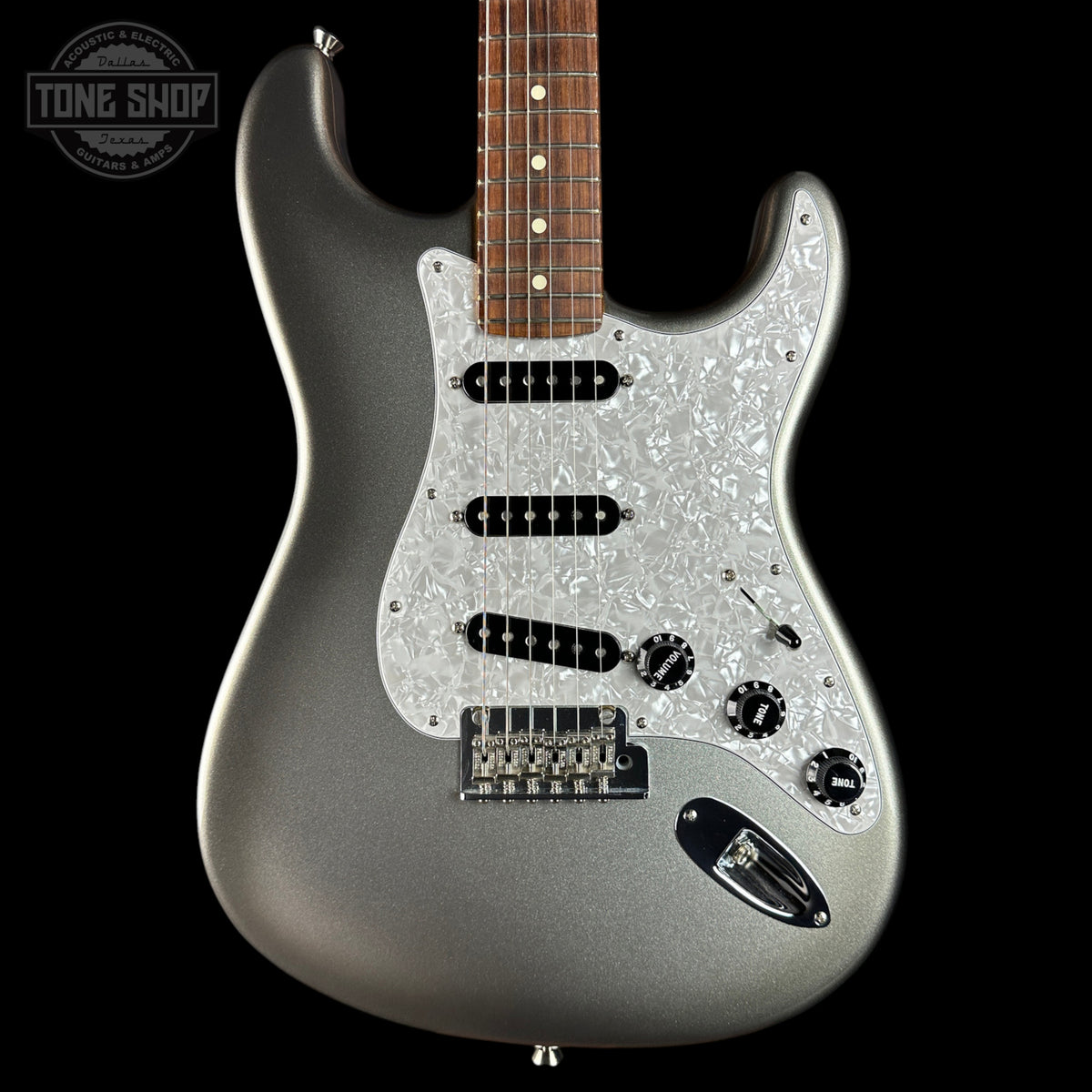 Front of Used 2020 Fender American Professional II Strat Mercury.