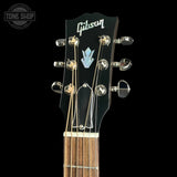 Headstock of Gibson Custom Made 2 Measure J-45 Standard Long Scale Vintage Sunburst.