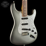 Front angle of Used 2020 Fender American Professional II Strat Mercury.
