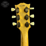 Back of headstock of Gibson Custom Limited 57 Les Paul Custom All Korina Antique Natural VOS.