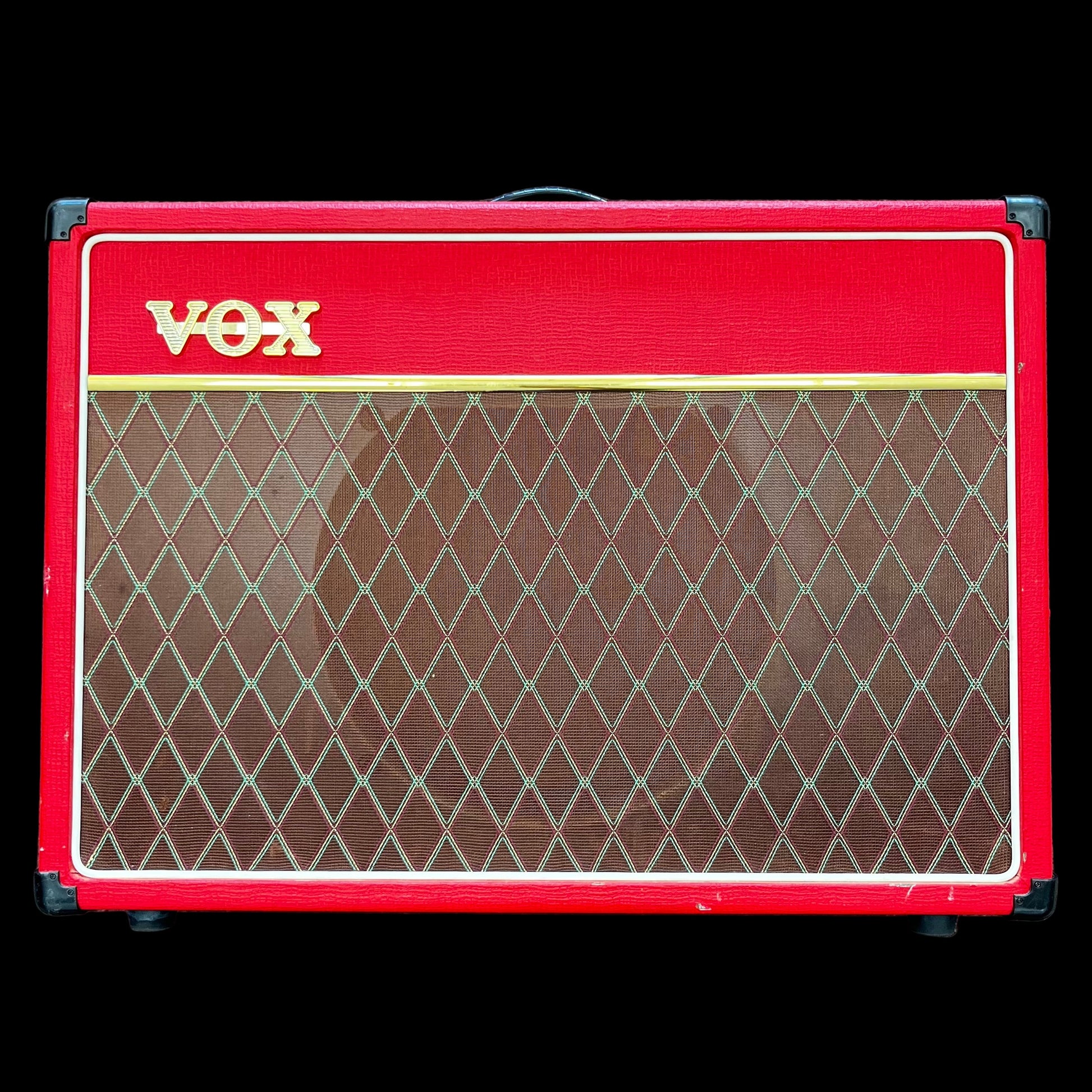 Front of Used Vox AC15C1 Red 1X12" 15 Watt Tube Guitar Amp TFW2658