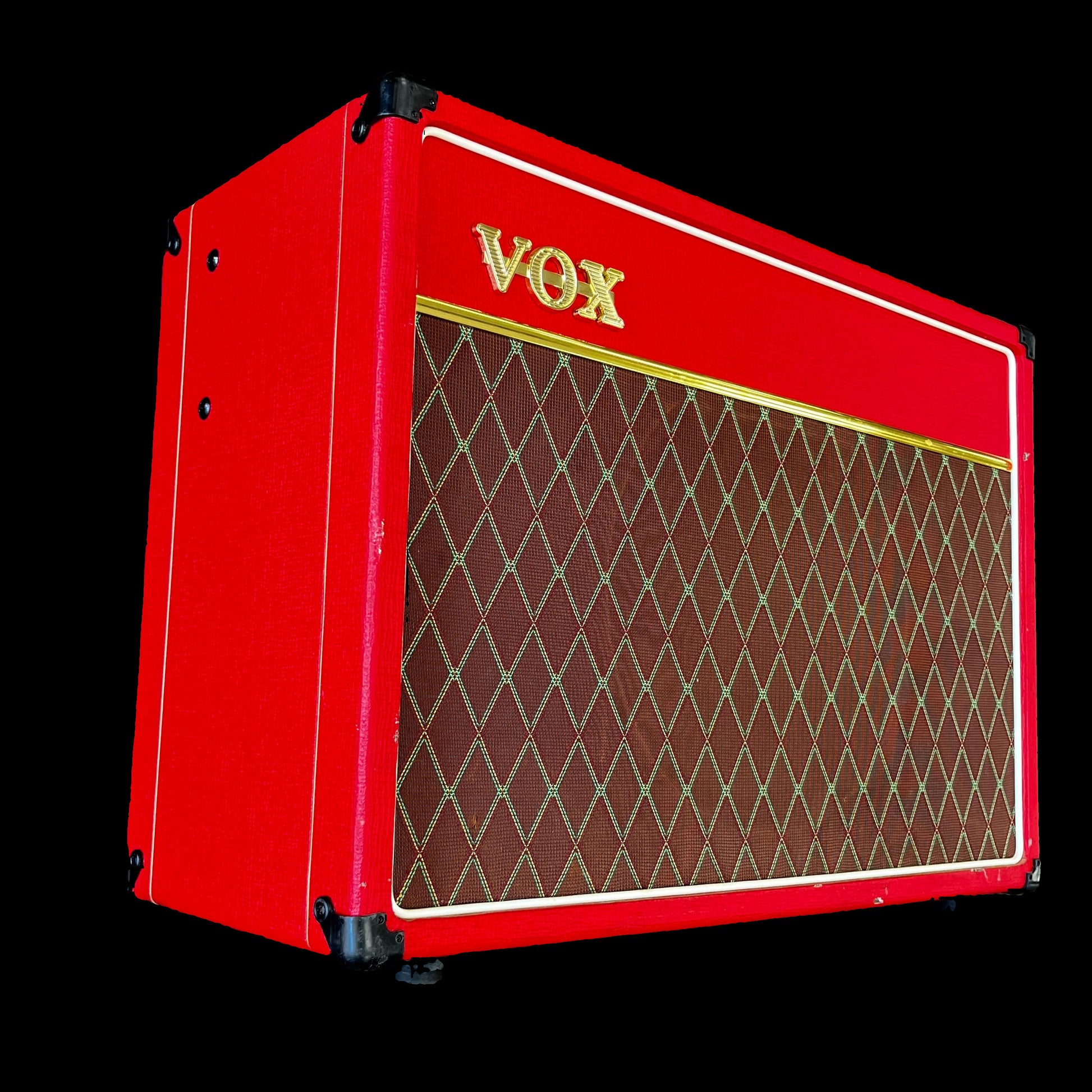 Side of Used Vox AC15C1 Red 1X12" 15 Watt Tube Guitar Amp TFW2658