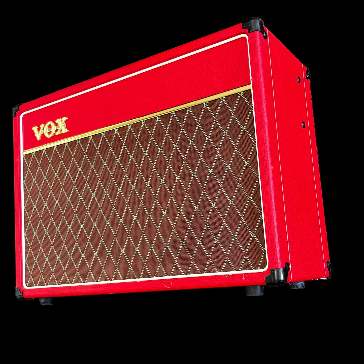 Side of Used Vox AC15C1 Red 1X12" 15 Watt Tube Guitar Amp TFW2658
