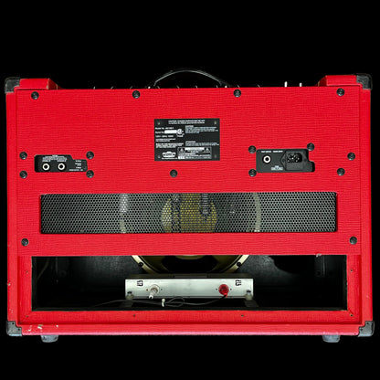 Back of Used Vox AC15C1 Red 1X12" 15 Watt Tube Guitar Amp TFW2658