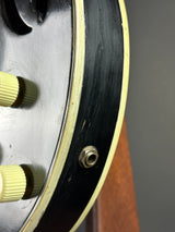 Repaired crack on side of Vintage 1960s Silvertone 1446 Black.