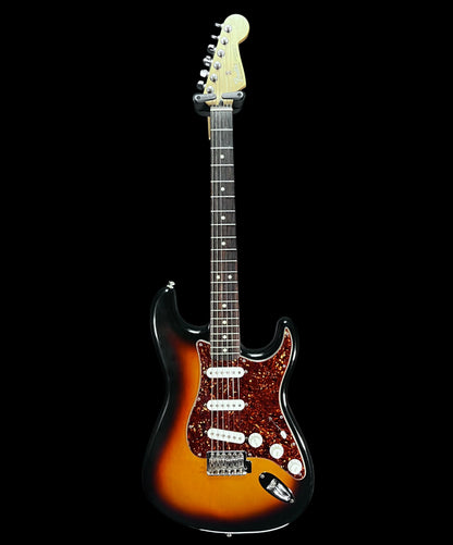 Full front of Used 2005 Fender Standard Straocaster RW Brown Sunburst w/Bag TFW2659