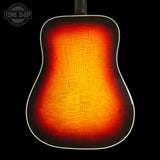 Back of Gibson Custom Made 2 Measure Hummingbird Maple Long Scale Tri-burst LR Baggs VTC.
