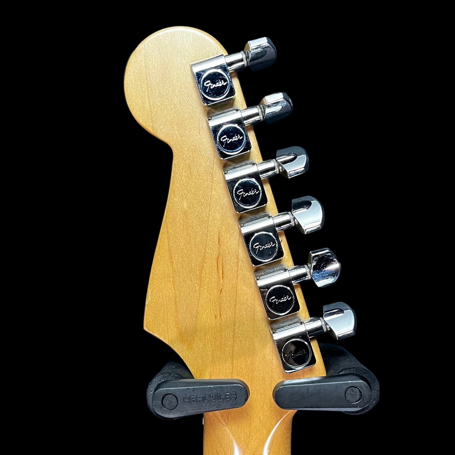 Back of headstock of Used 2005 Fender Standard Straocaster RW Brown Sunburst w/Bag TFW2659
