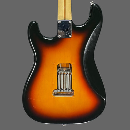 Back of Used 2005 Fender Standard Straocaster RW Brown Sunburst w/Bag TFW2659