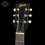 Headstock of Vintage 1965 Gibson LG-1 Sunburst Factory Double Pickguard.