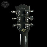Back of headstock of Gibson Custom Made 2 Measure J-45 Standard Long Scale Vintage Sunburst.