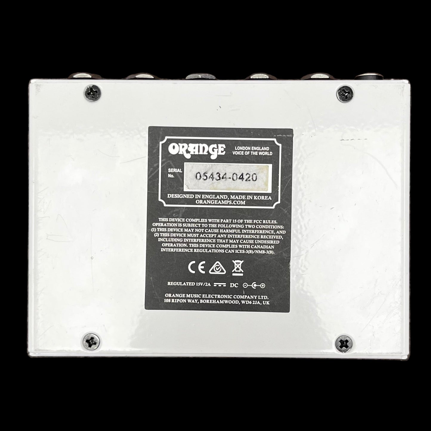 Bottom of Used Orange Terror Stamp 20 TFW2673