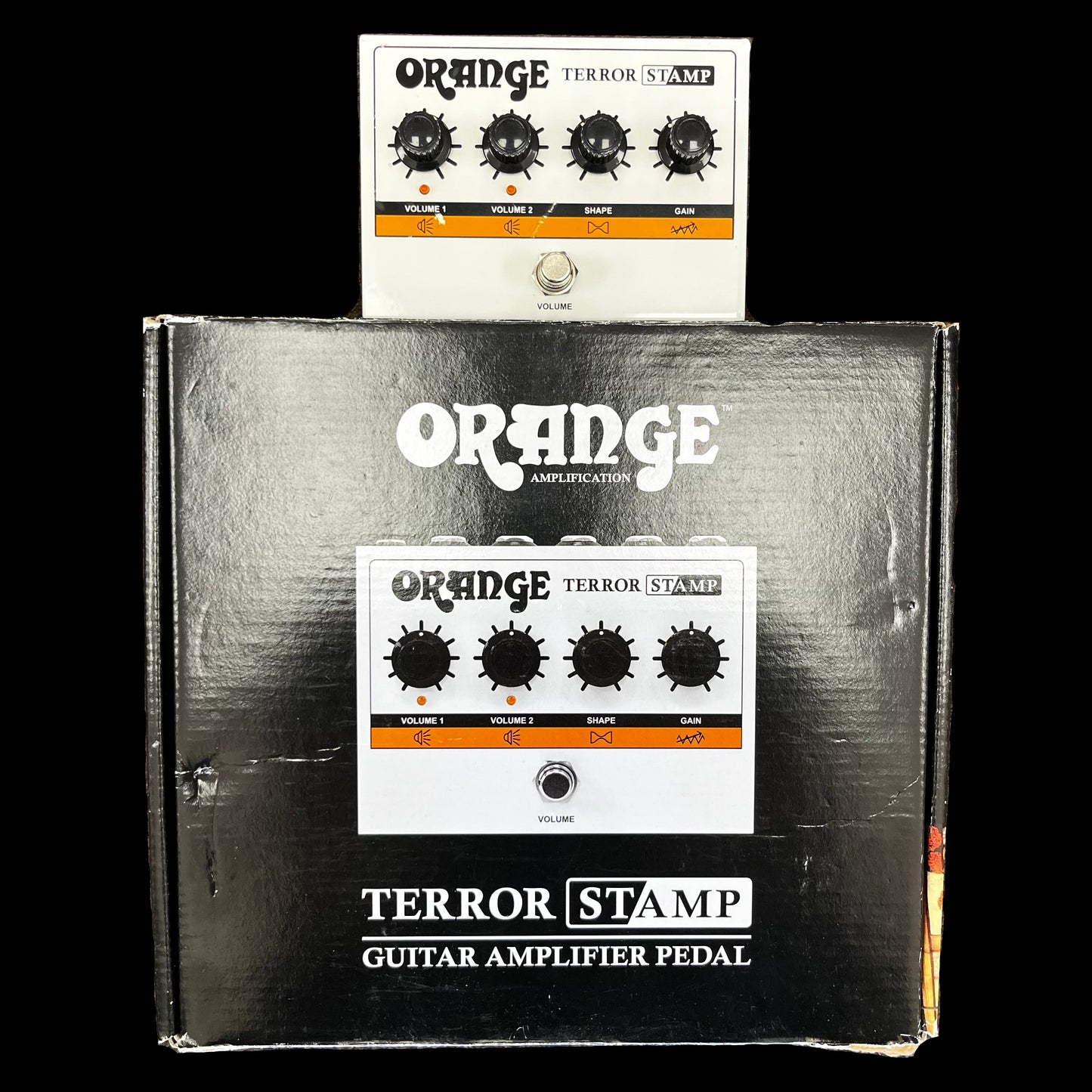 Top of w/box of Used Orange Terror Stamp 20 TFW2673