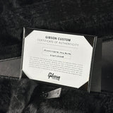 Certificate of authenticity for Gibson Custom Made 2 Measure Hummingbird Maple Long Scale Tri-burst LR Baggs VTC.