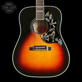 Front of Gibson Custom Made 2 Measure Hummingbird Maple Long Scale Tri-burst LR Baggs VTC.