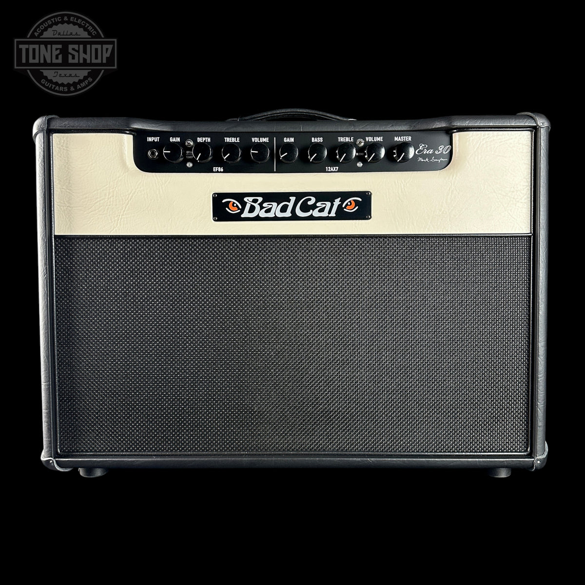 Front of Bad Cat TSG Exclusive Era 30 2x12 Black Heidi 30w Combo.